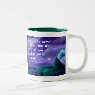 Bicolor Taza que dice cristiana