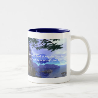 Bicolor Taza que dice cristiana