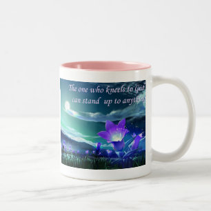 Bicolor Taza que dice cristiana