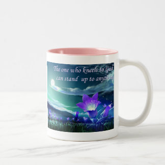Bicolor Taza que dice cristiana