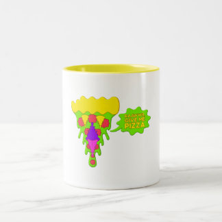Bicolor Taza RAAWWR, Dame Pizza