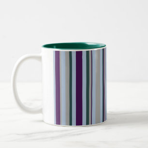 Bicolor Taza rayada de dos tonos, Taza de café de dos tono