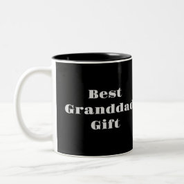 Bicolor Taza Regalo Mejor Abuelo Negro