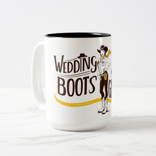 Bicolor Taza regalo para la fiesta de bodas (Anverso izquierdo)