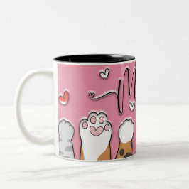 Bicolor Taza Regalo para Mamá Gata Adorable