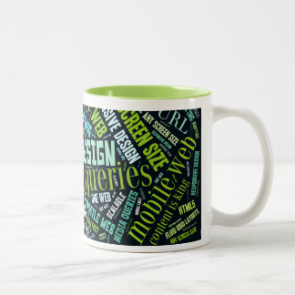 Bicolor Taza responsiva del diseño