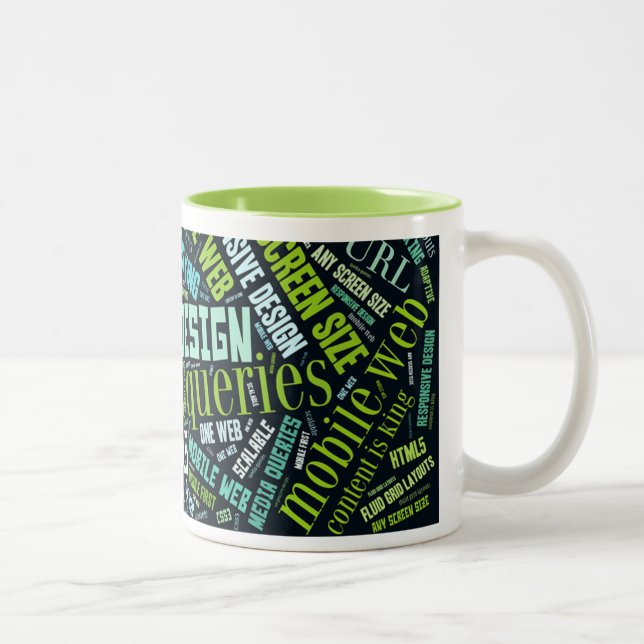 Bicolor Taza responsiva del diseño (Derecha)