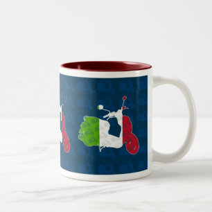 Bicolor Taza retra de la MOD de la vespa