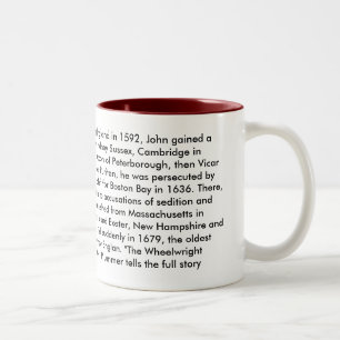 Bicolor Taza reverenda de Juan Wheelwright