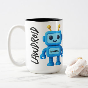 Bicolor Taza Robot LawDroid