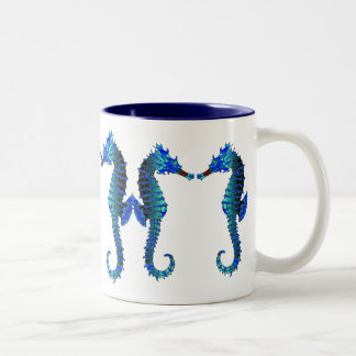 Bicolor Taza roja de los Seahorses del hocico