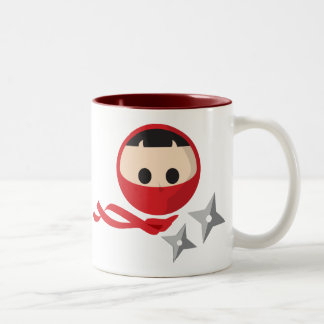 Bicolor Taza roja de Ninja