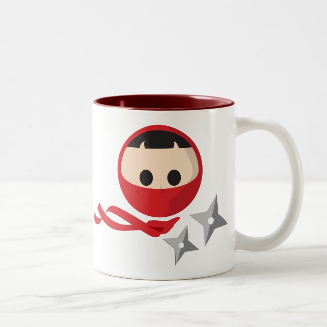 Bicolor Taza roja de Ninja (Derecha)