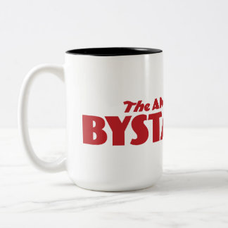 Bicolor Taza roja del logotipo del espectador
