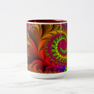 Bicolor Taza roja del modelo del diseño