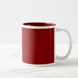 Bicolor Taza roja del suéter