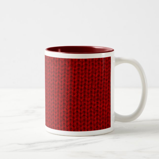 Bicolor Taza roja del suéter (Derecha)