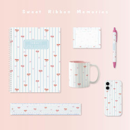 Bicolor Taza rosa con raya de cinta dulce