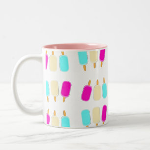 Bicolor Taza rosa de helado