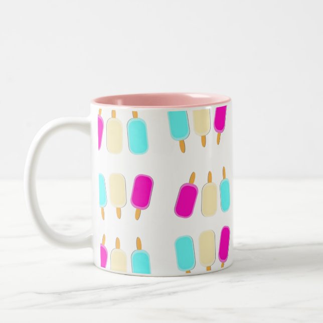 Bicolor Taza rosa de helado (Izquierda)
