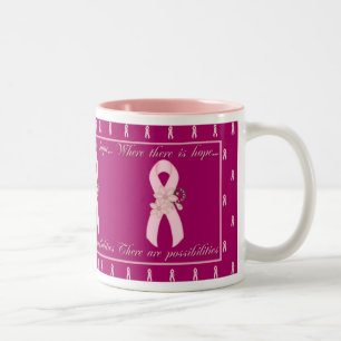 Bicolor Taza rosada de la esperanza