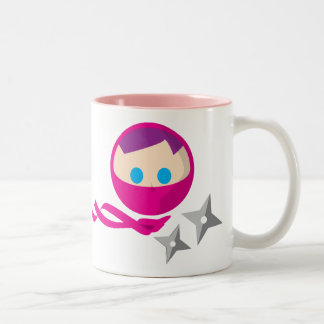 Bicolor Taza rosada de Ninja