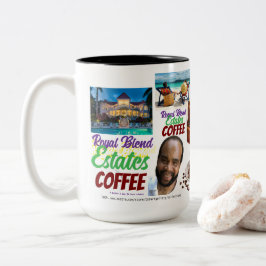 Bicolor Taza ROYAL BLEND, 15 oz