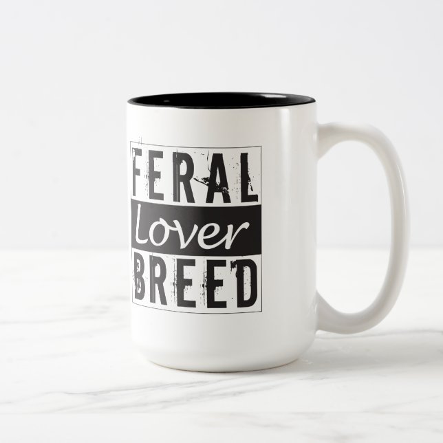 Bicolor taza salvaje de la raza 15-Oz (Derecha)