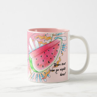 Bicolor Taza salvaje de la sandía
