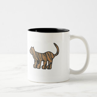 Bicolor Taza salvaje del tigre de la cosa