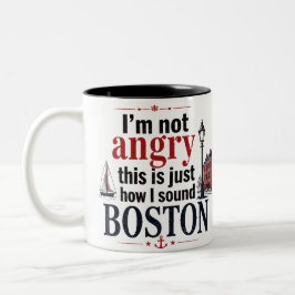 Bicolor Taza sarcástica de Boston