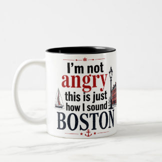 Bicolor Taza sarcástica de Boston