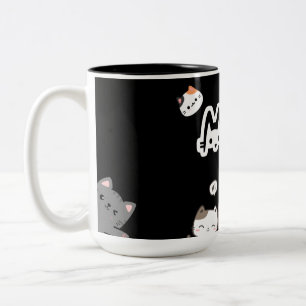 Bicolor Taza Sassy Meow – Purrfecta para Mamás Gatas