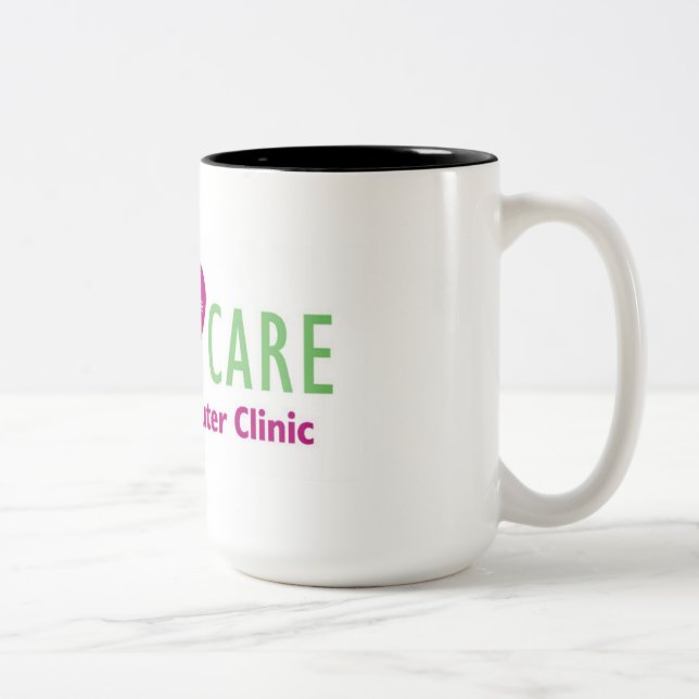 Bicolor Taza SEGURA del cuidado (Derecha)