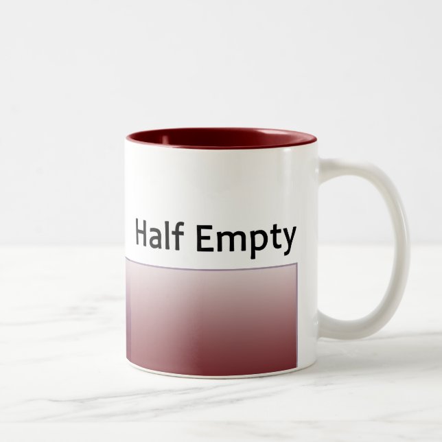 Bicolor Taza semivacía (Derecha)