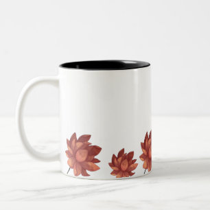 Bicolor Taza Serena Niña y Flor de Loto Rosa