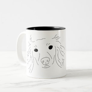 Bicolor Taza seria del Dachshund