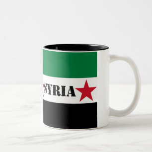Bicolor Taza siria de la revolución