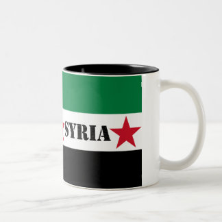 Bicolor Taza siria de la revolución