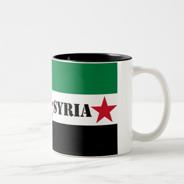 Bicolor Taza siria de la revolución (Derecha)