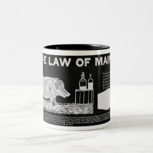 Bicolor Taza sobria de Maine