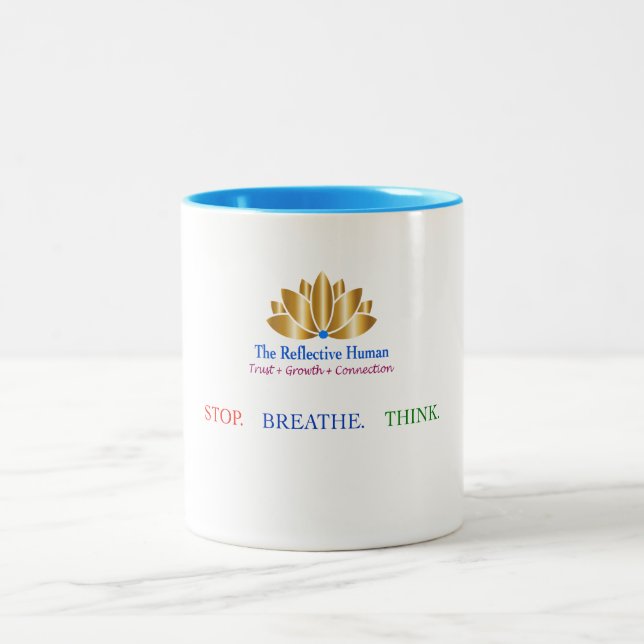 Bicolor Taza Stop Breathe Think (Centro)