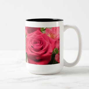 Bicolor Taza subió belleza intemporal