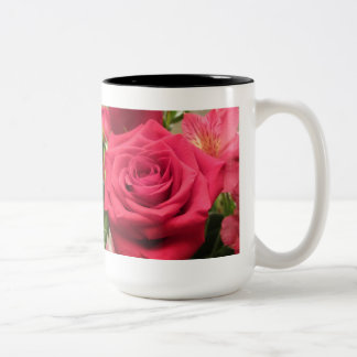 Bicolor Taza subió belleza intemporal