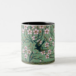 Bicolor Taza Swallows and Almond Blossoms de Walter Crane