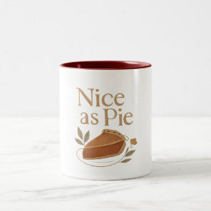 Bicolor Taza - Tan agradable como un pastel