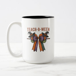 Bicolor Taza Teach-O-Ween