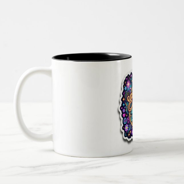 Bicolor Taza Tema Pascua (Izquierda)