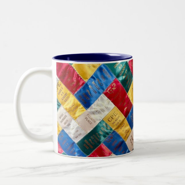 Bicolor Taza temática de agilidad de perro (Izquierda)