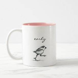 Bicolor Taza temprana del pájaro